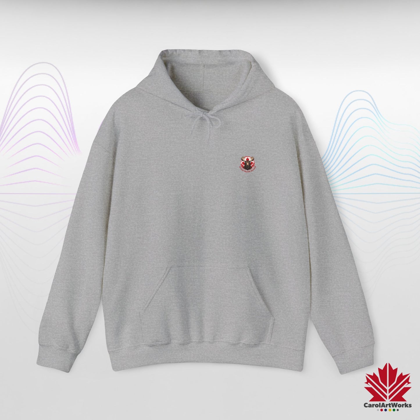Sweat à capuche « Great North Sound » à l'ambiance canadienne chaleureuse