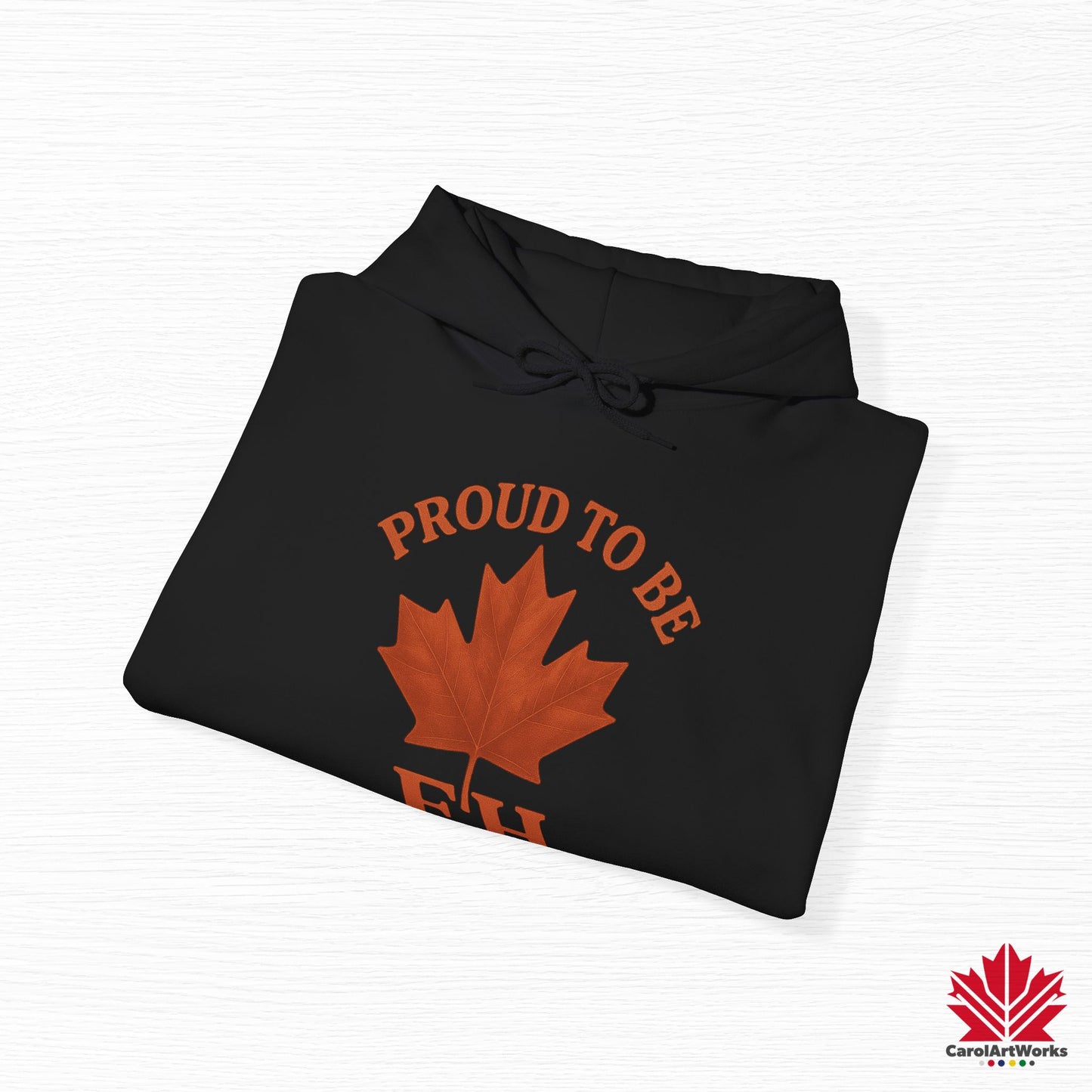 Fier d'être EH – Sweat à capuche confortable avec Maple Attitude