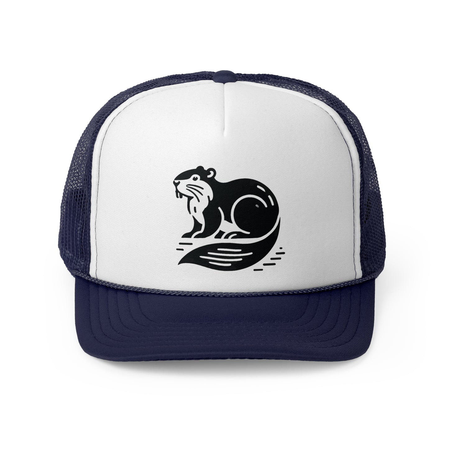 scandinavian minimalistic BEAVER Design Trucker Cap – Perfect for Outdoor Enthusiasts and Nature Lovers
