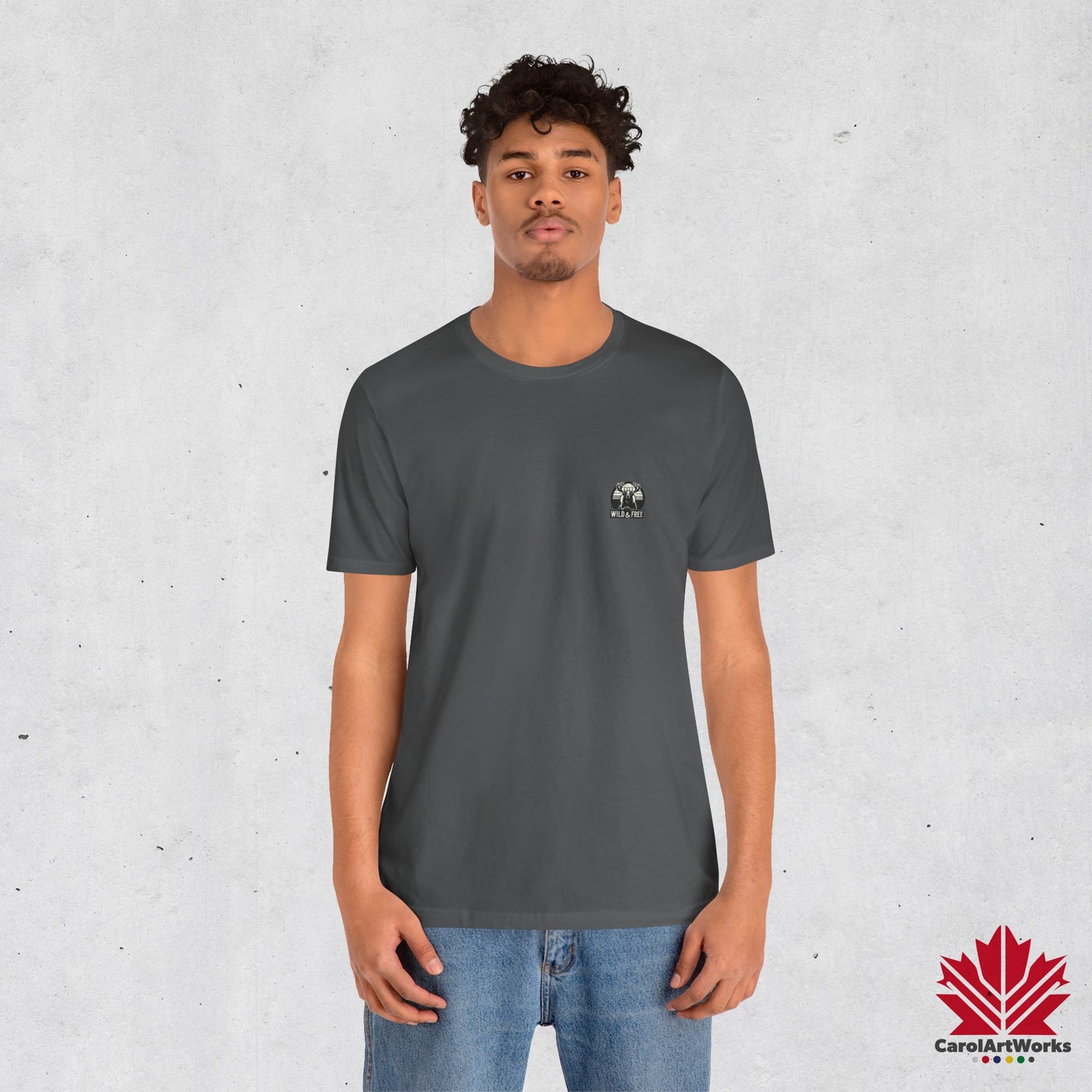 “Wild & Free” Unisex Short Sleeve Tee – Nature Inspired Graphic T-Shirt