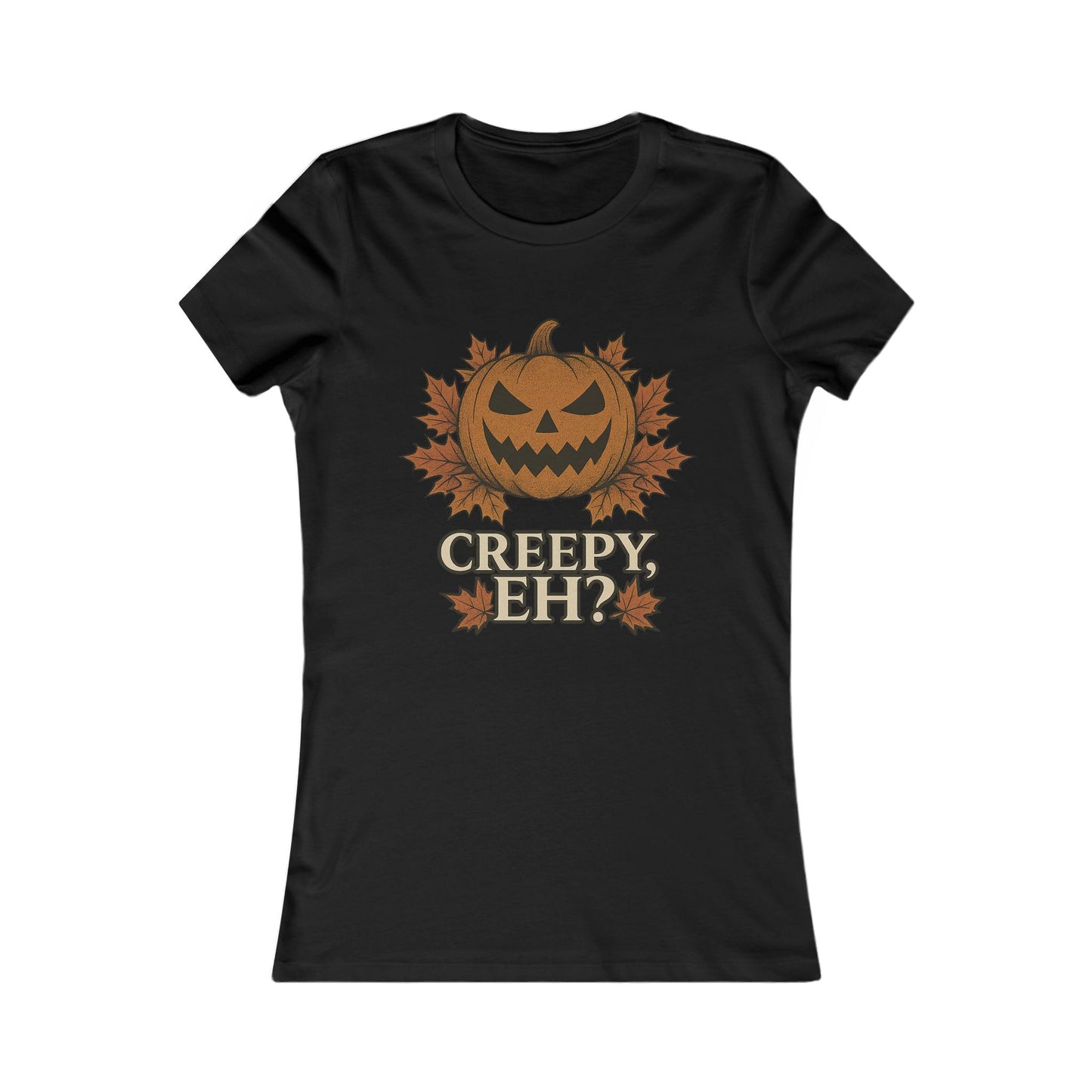 Creepy, Eh? – Spooky & Cute Halloween Tee for Women