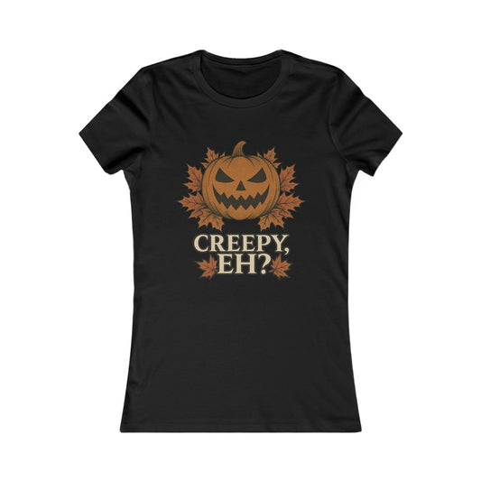 Creepy, Eh? – Spooky & Cute Halloween Tee for Women