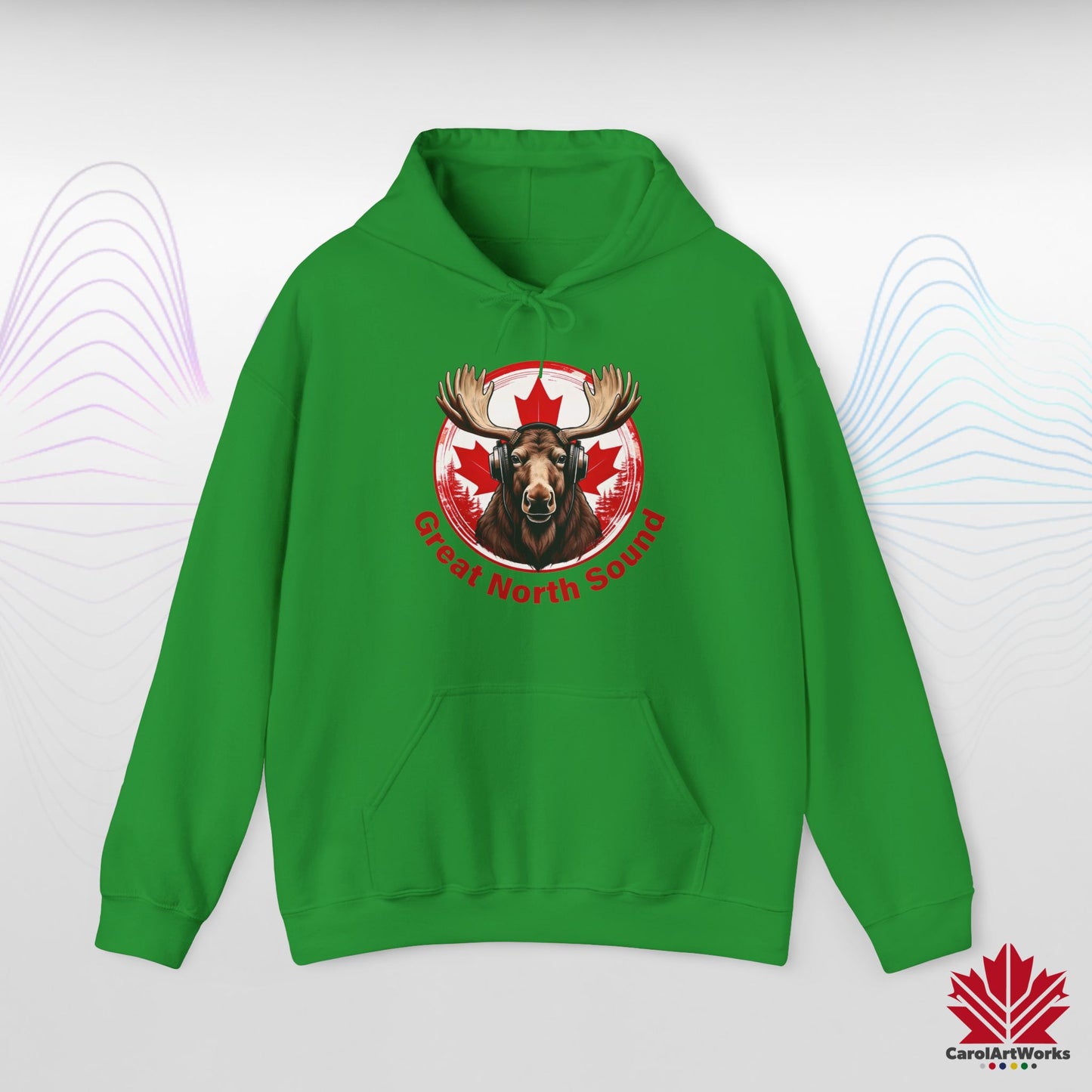 Sweat à capuche « Great North Sound » à l'ambiance canadienne chaleureuse