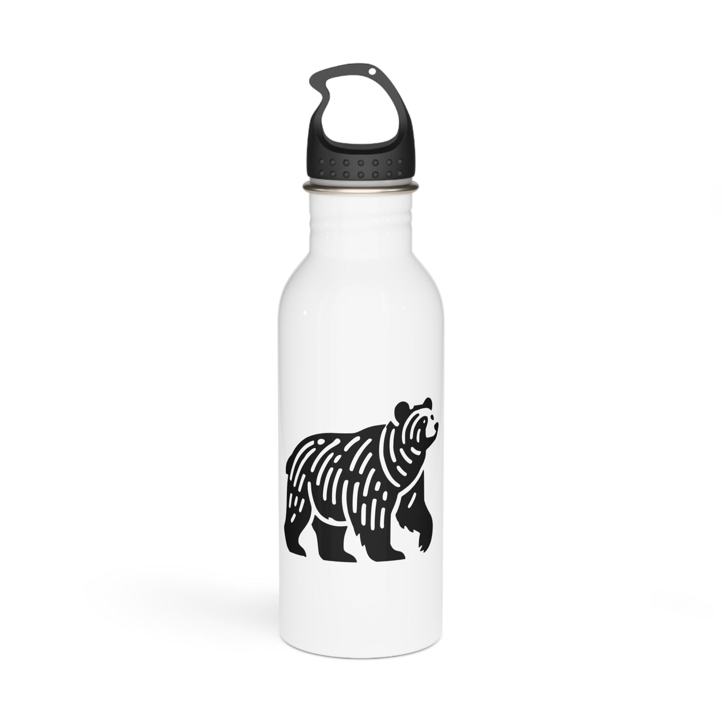 Bouteille d'eau en acier BEAR au design minimaliste scandinave – Verres inspirés de l'aventure et de la nature