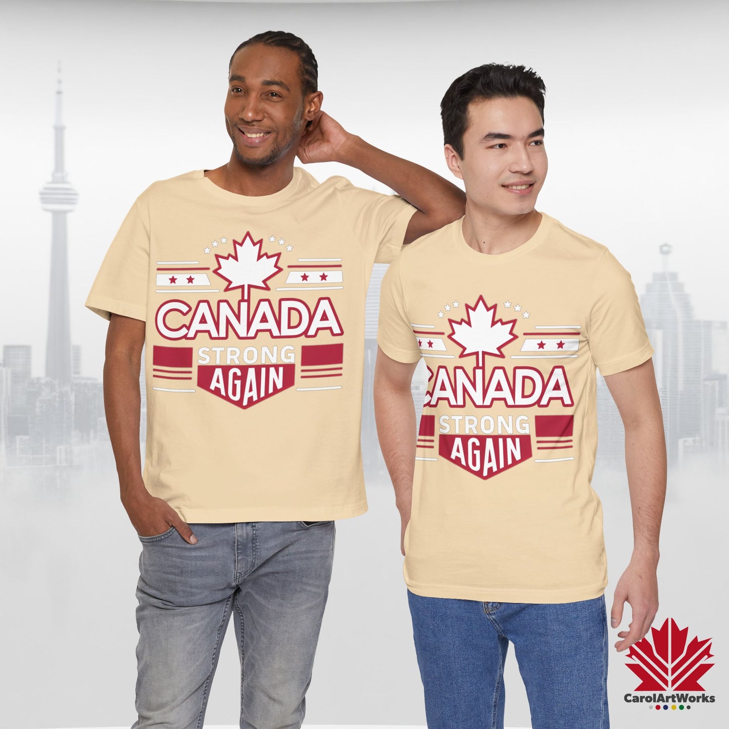 “Canada Strong Again” Unisex Short Sleeve Tee – Comfortable Casual Wear