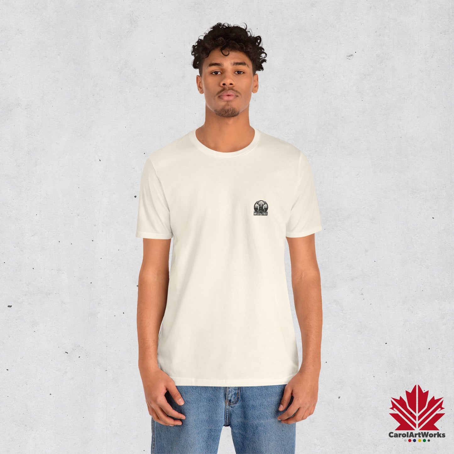“Wild & Free” Unisex Short Sleeve Tee – Nature Inspired Graphic T-Shirt