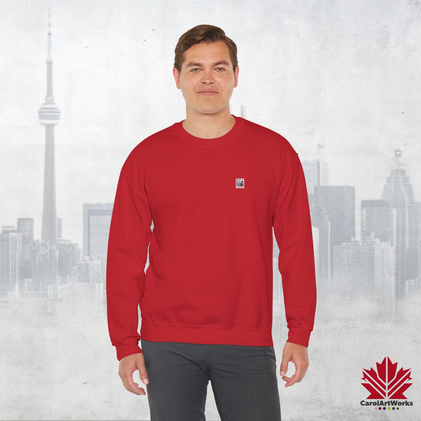“Made in Canada” Unisex Sweatshirt – Minimalist, Playful and Proud
