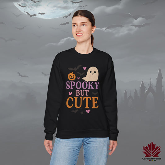 Spooky But Cute – Cozy Halloween Sweatshirt - Cute & Funny Spooky Style