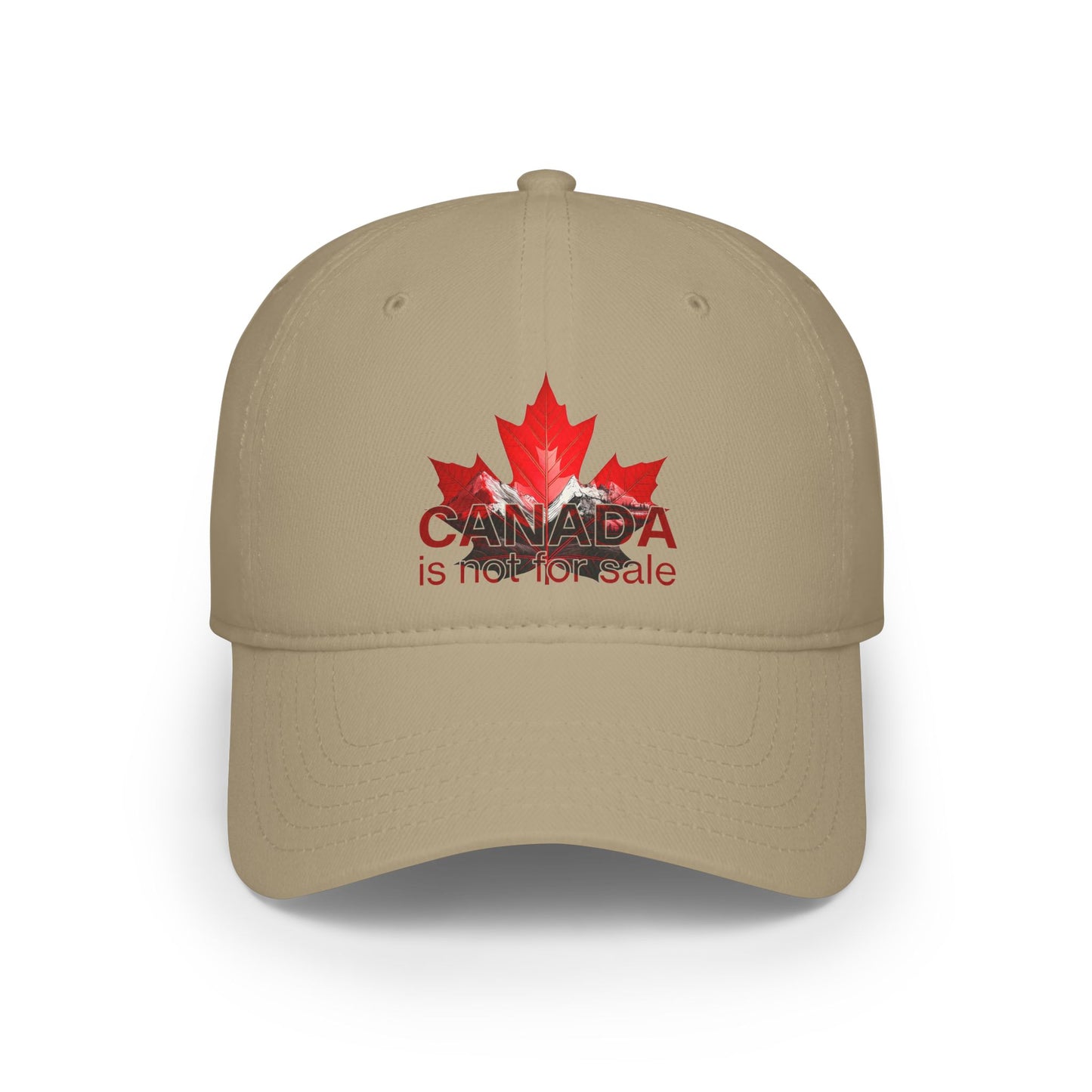 Casquette de baseball « Le Canada n'est pas à vendre » – Feuille d'érable rouge et montagnes, chapeau canadien