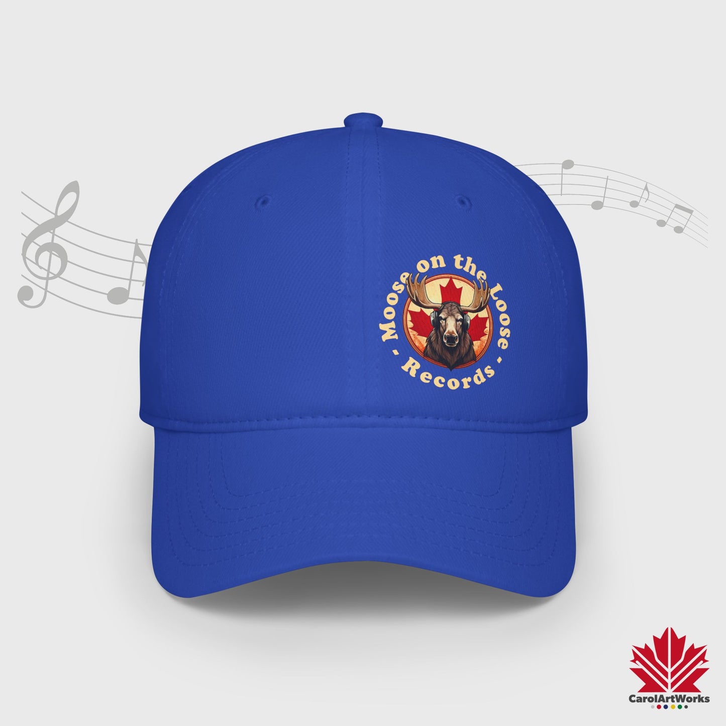 "Moose on the Loose Records" Baseball Cap - Perfect Gift for Music Lovers