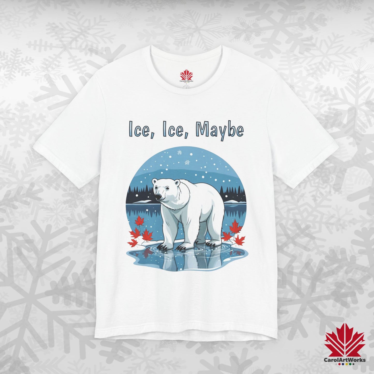 Ice Ice Maybe | Polar Bear Christmas Shirt | Funny Canadian Holiday Tee – Premium Cotton Gift