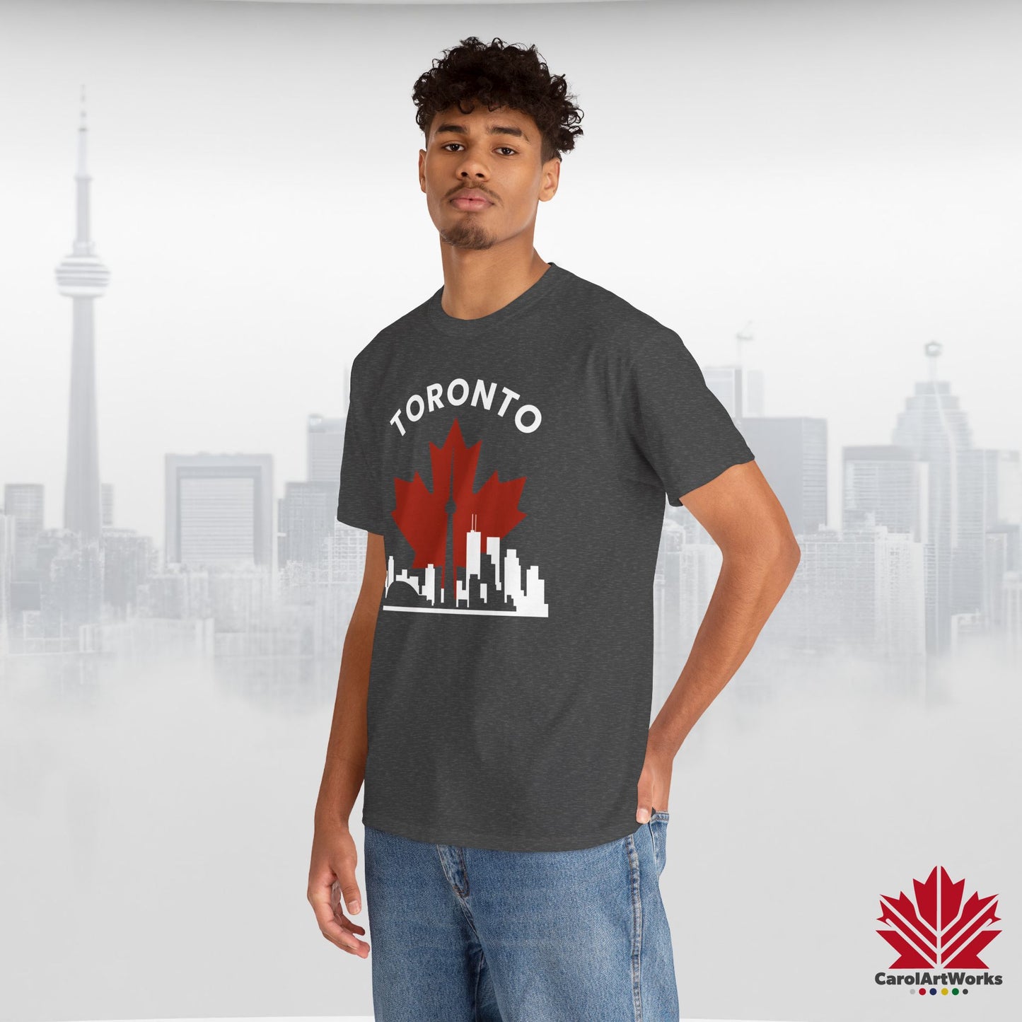 Toronto Leafline Cotton Tee for Urban Pride Vibes
