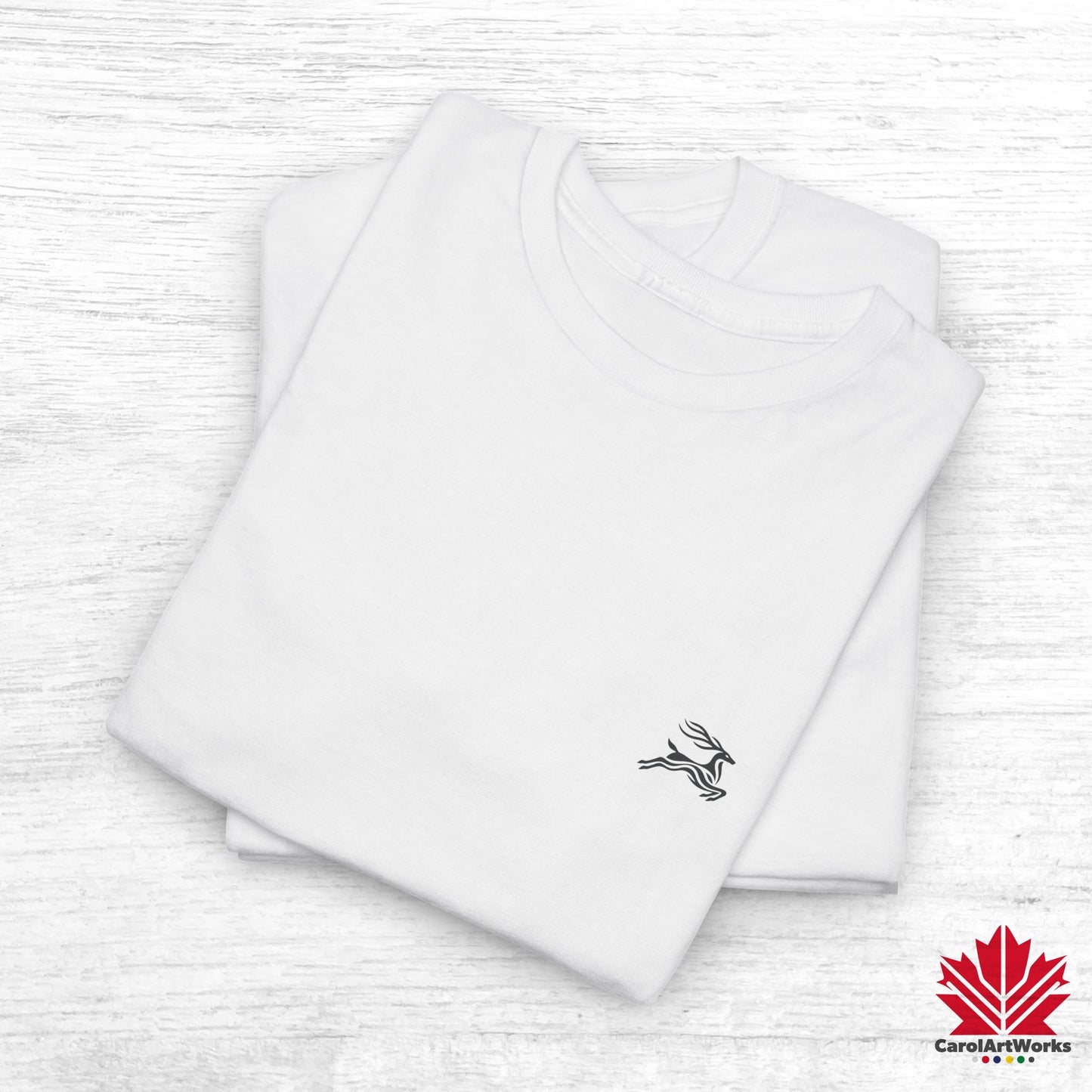 scandinavian minimalistic DEER Design Unisex Cotton Tee – Casual Stylish Comfort