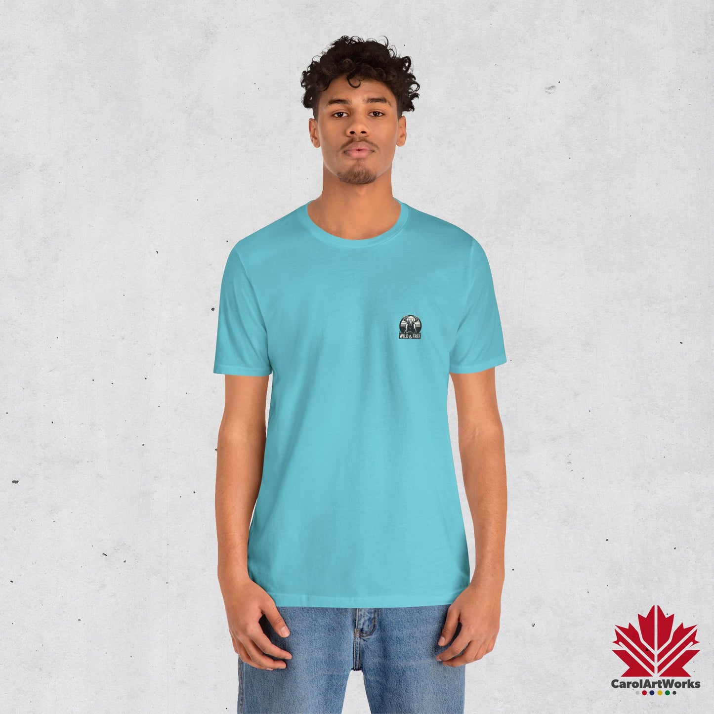 “Wild & Free” Unisex Short Sleeve Tee – Nature Inspired Graphic T-Shirt