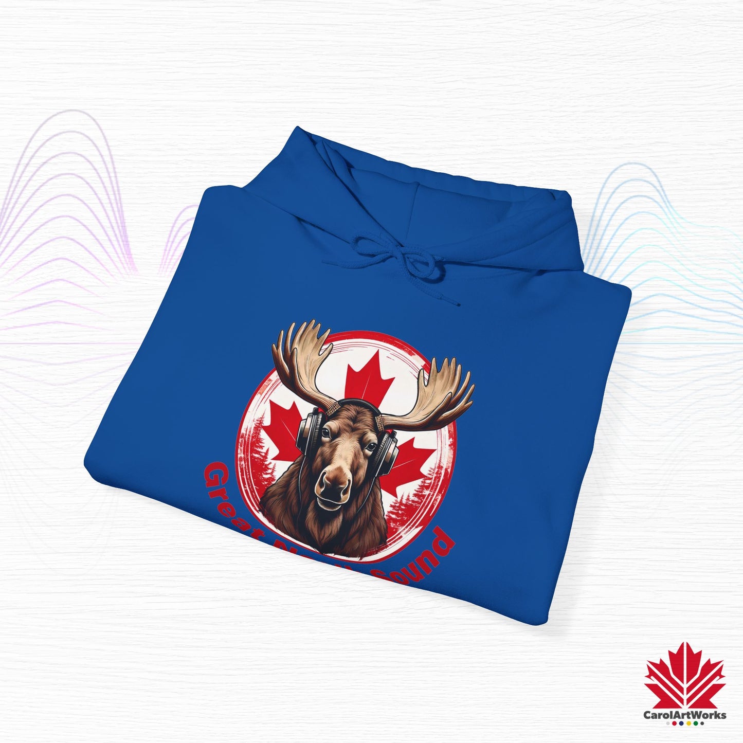 Sweat à capuche « Great North Sound » à l'ambiance canadienne chaleureuse