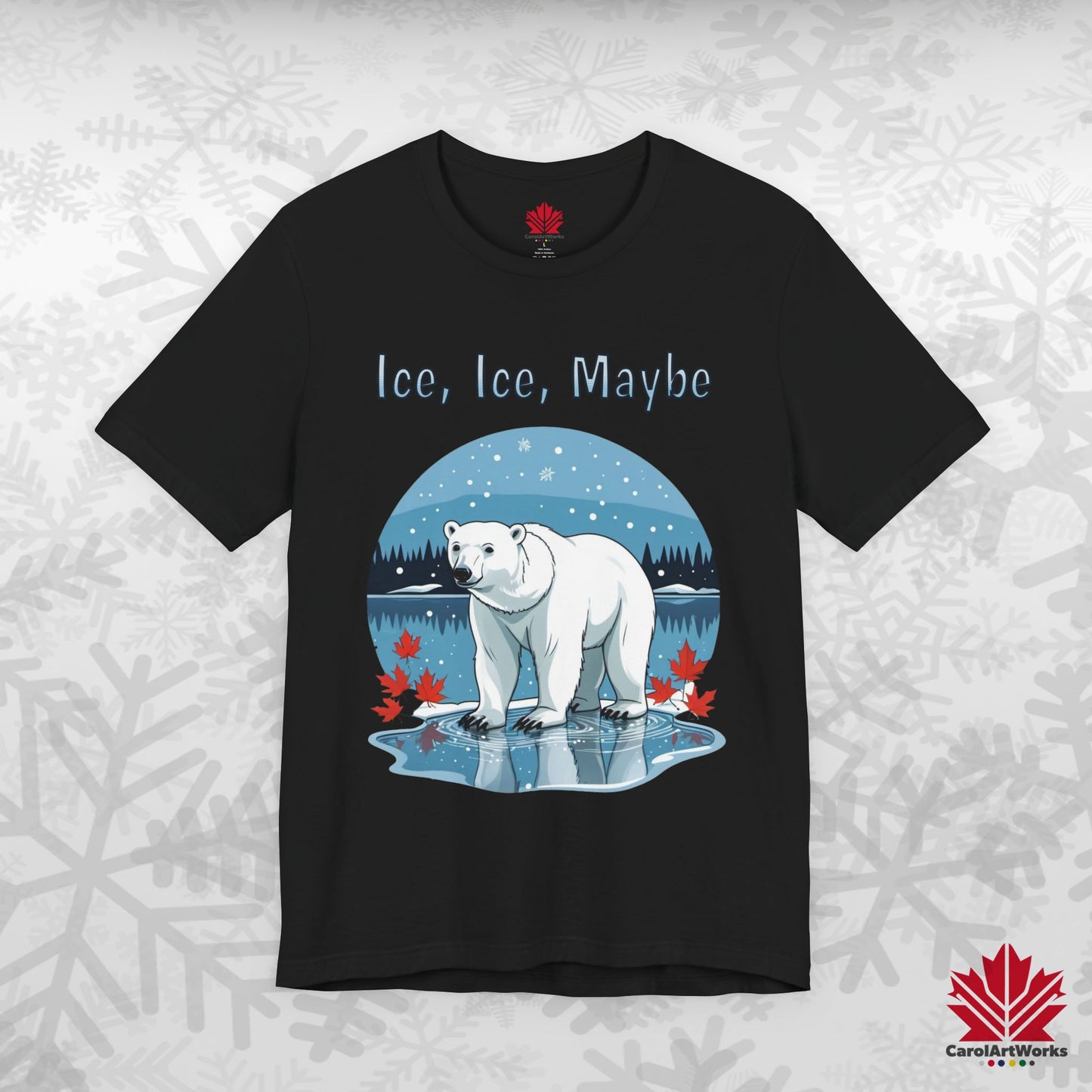 Ice Ice Maybe | Polar Bear Christmas Shirt | Funny Canadian Holiday Tee – Premium Cotton Gift