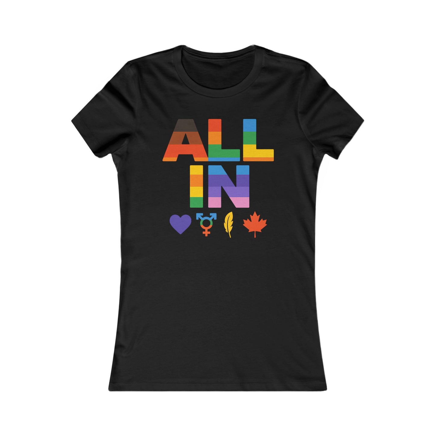 TOUT EN Cœur. Voix. Fierté. - T-shirt féminin avec cœur audacieux