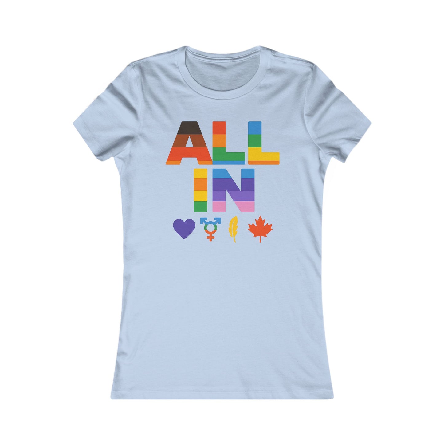 TOUT EN Cœur. Voix. Fierté. - T-shirt féminin avec cœur audacieux