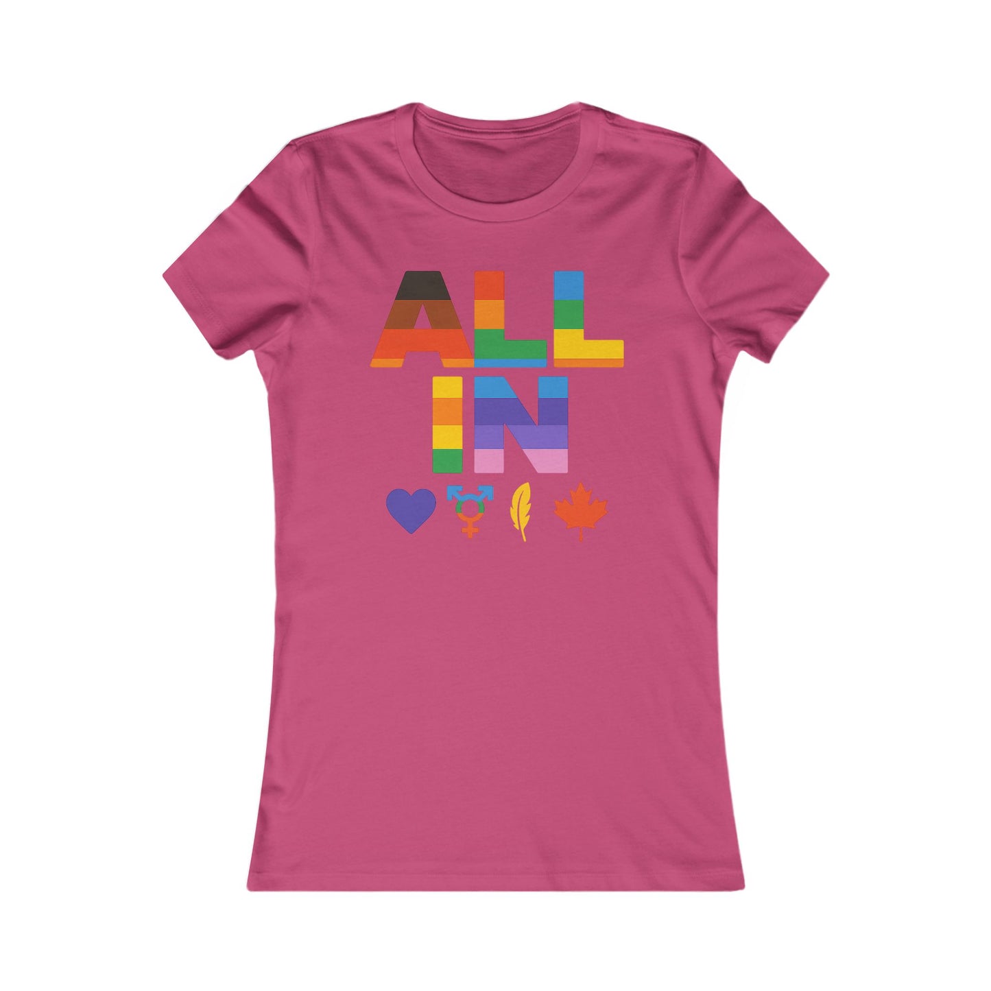 TOUT EN Cœur. Voix. Fierté. - T-shirt féminin avec cœur audacieux