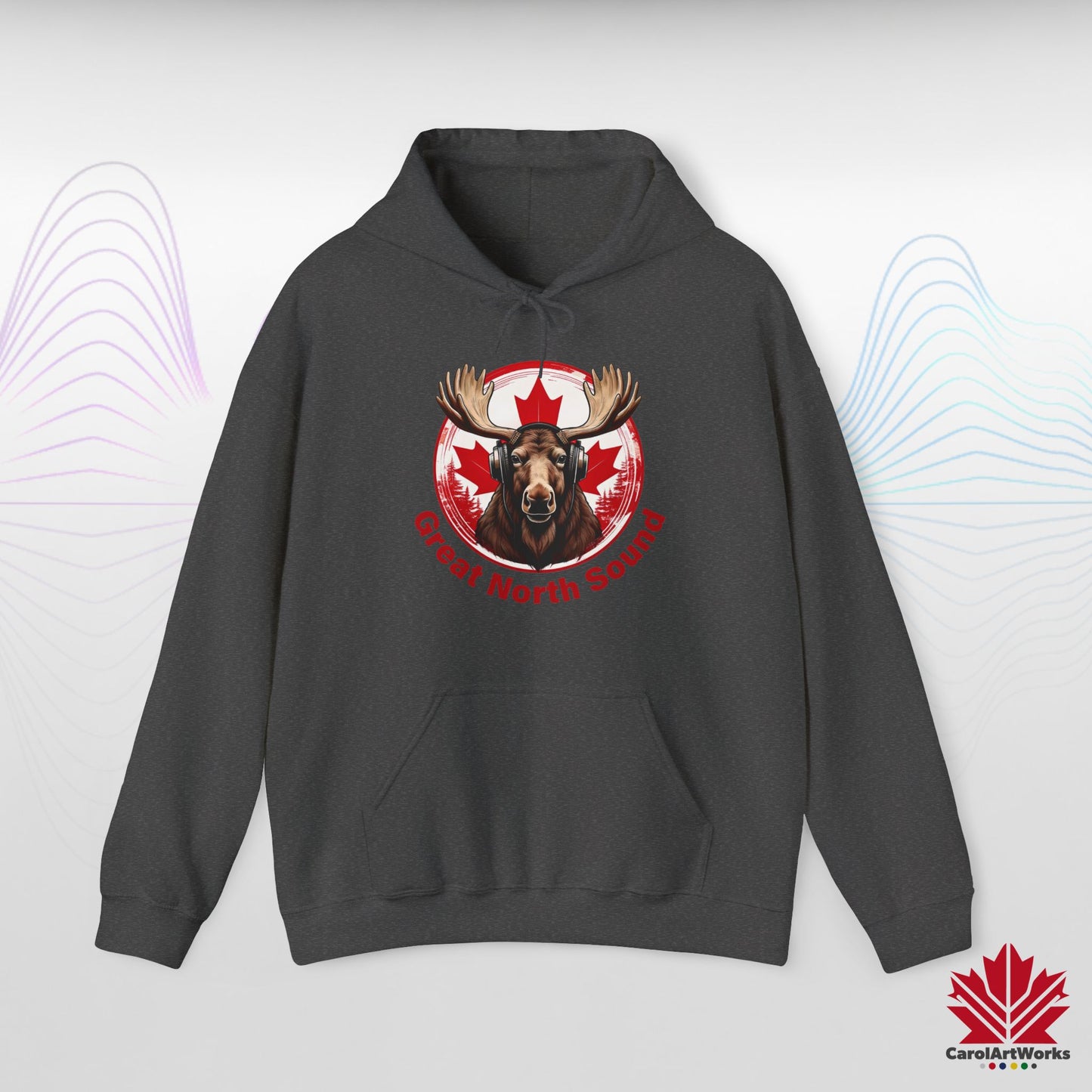Sweat à capuche « Great North Sound » à l'ambiance canadienne chaleureuse