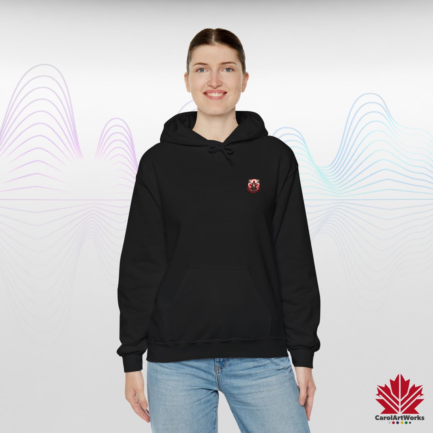 Sweat à capuche « Great North Sound » à l'ambiance canadienne chaleureuse