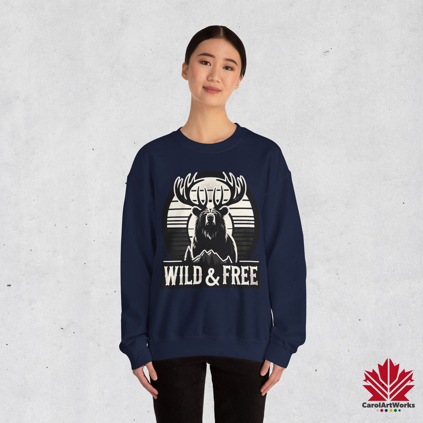 “Wild & Free” Unisex Sweatshirt – Cozy Everyday Essential