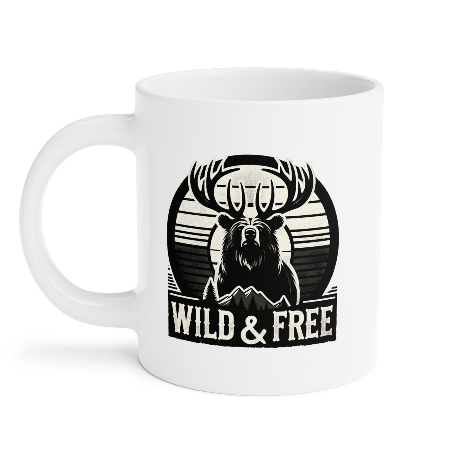 "Wild & Free" Ceramic Mug for Nature Lovers (11oz, 15oz, 20oz)