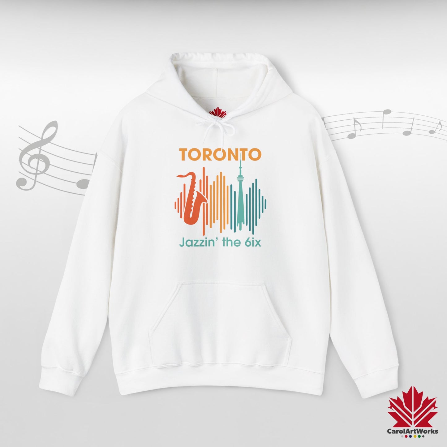 Toronto Jazzin' the 6ix – Sweat à capuche chaud pour votre rythme du centre-ville
