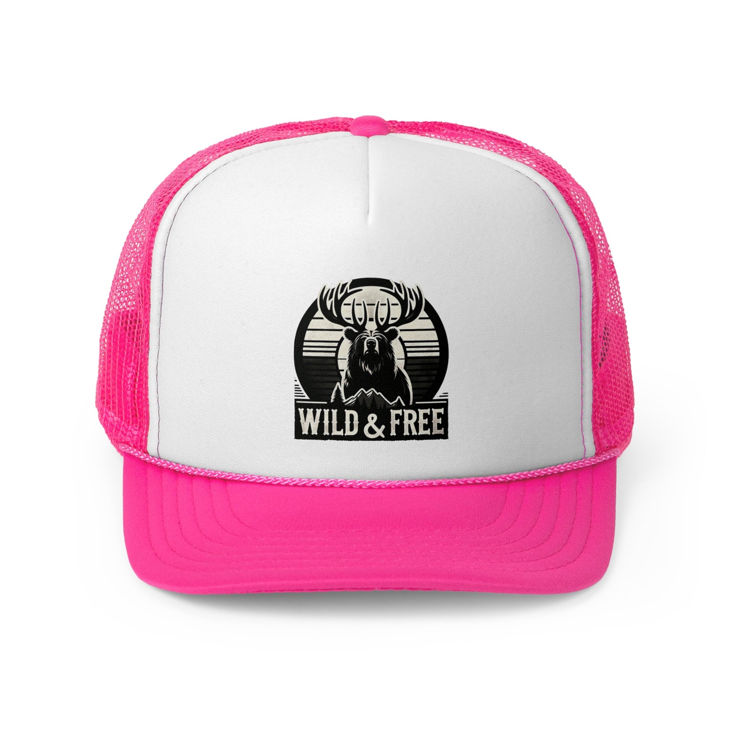 "Wild & Free" Trucker Cap for Outdoor Enthusiasts