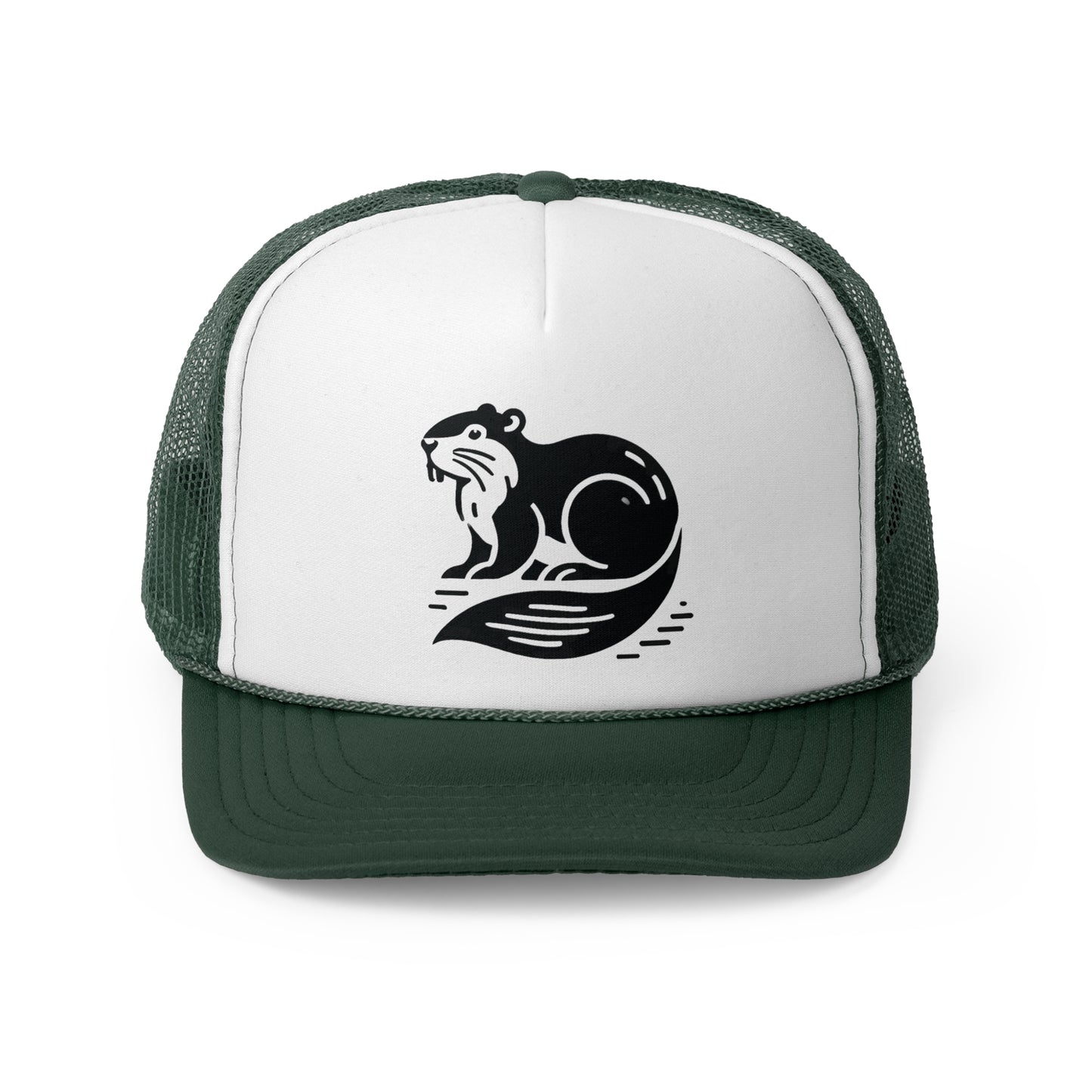 scandinavian minimalistic BEAVER Design Trucker Cap – Perfect for Outdoor Enthusiasts and Nature Lovers
