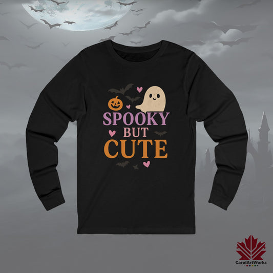 Spooky But Cute – Unisex Spooky Season Long Sleeve Tee