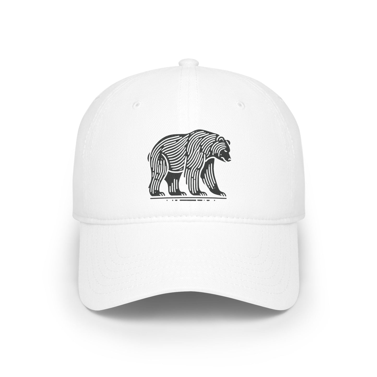 scandinavian minimalistic BEAR Design Baseball Cap – Casual Outdoor Style