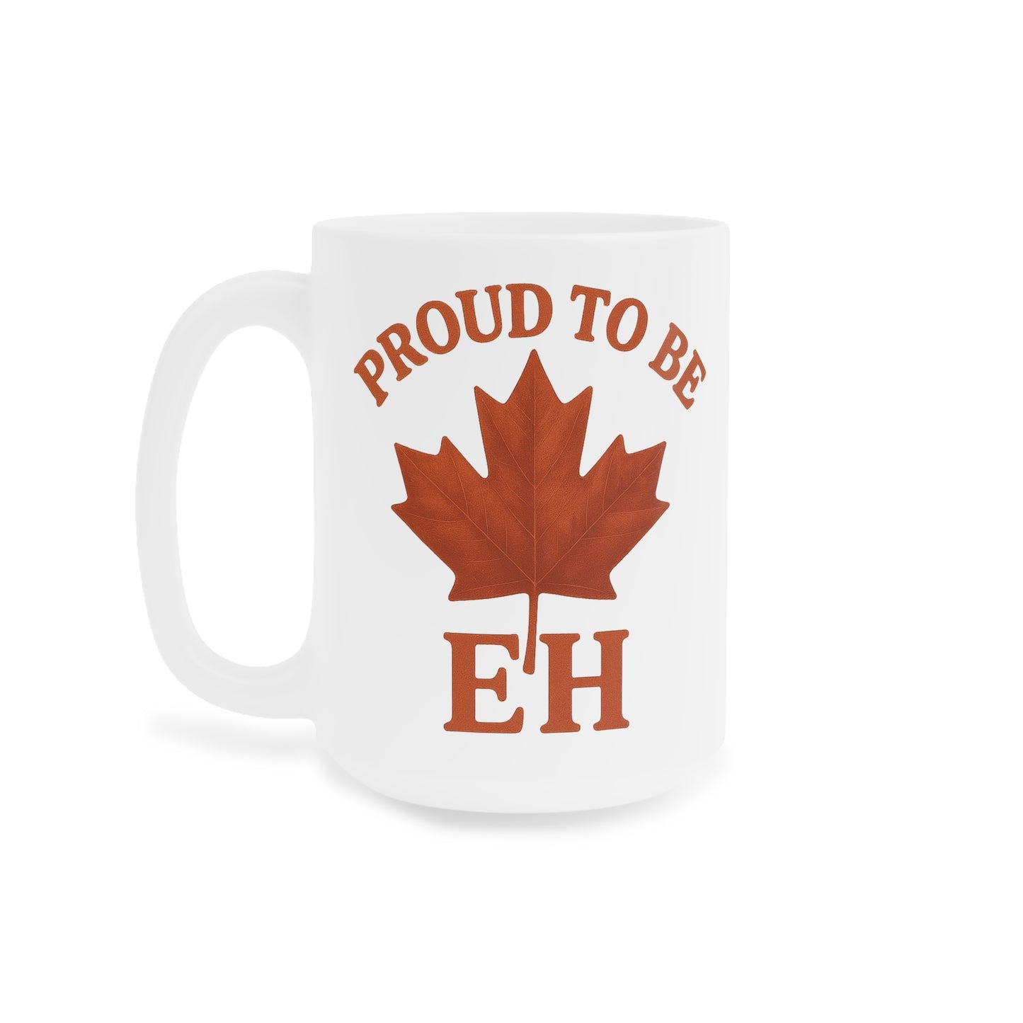 Fier d'être EH – Tasse en érable avec énergie polie