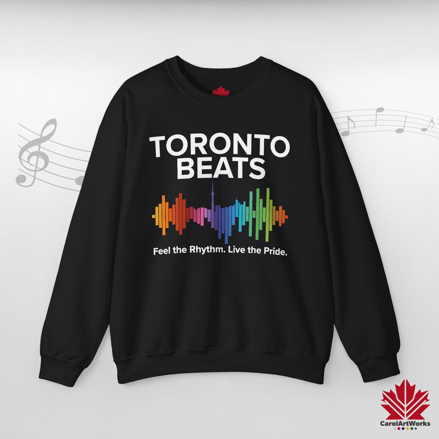 Sweat-shirt Toronto Beats Pride – Journées de détente. Âme chaleureuse.