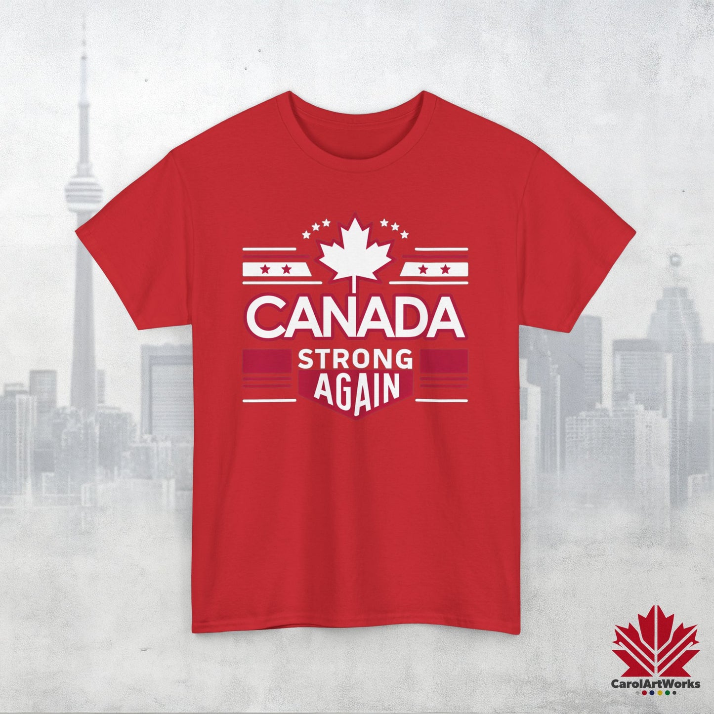 “Canada Strong Again” Unisex Cotton Tee – Comfortable Casual Wear
