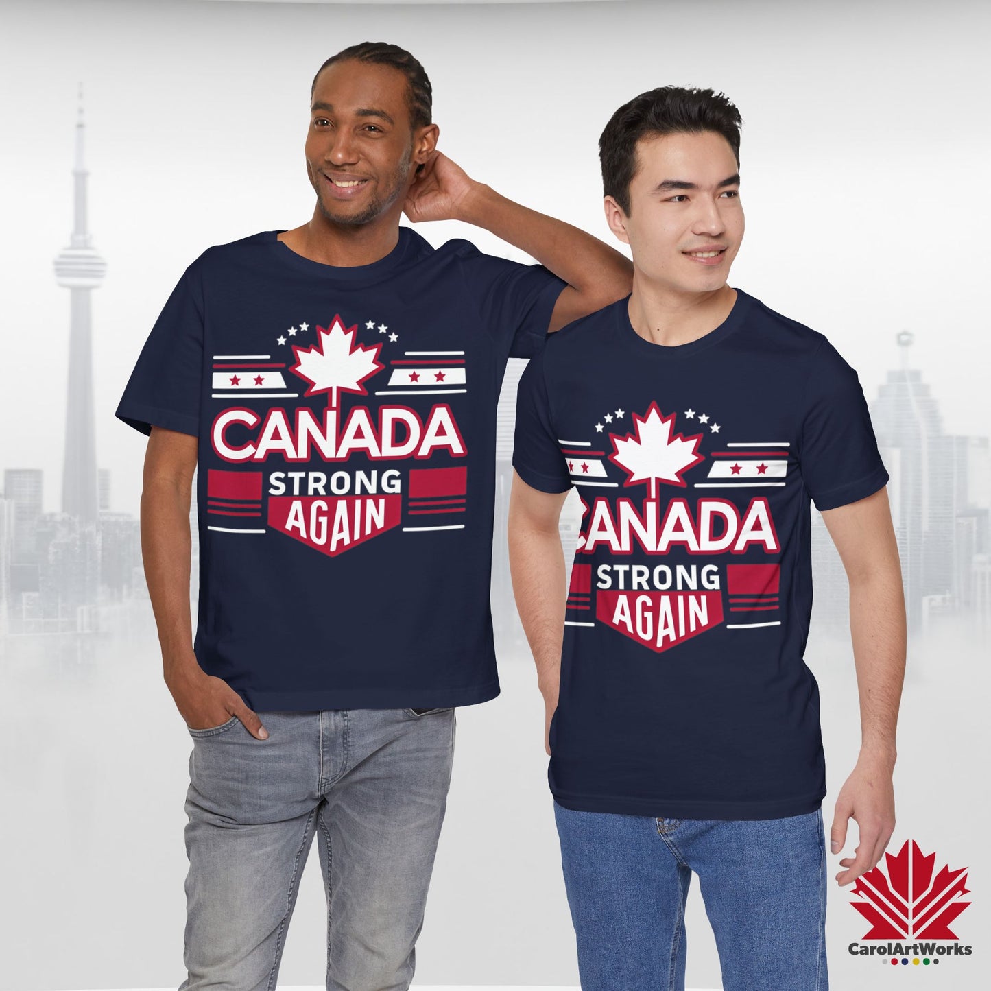 “Canada Strong Again” Unisex Short Sleeve Tee – Comfortable Casual Wear