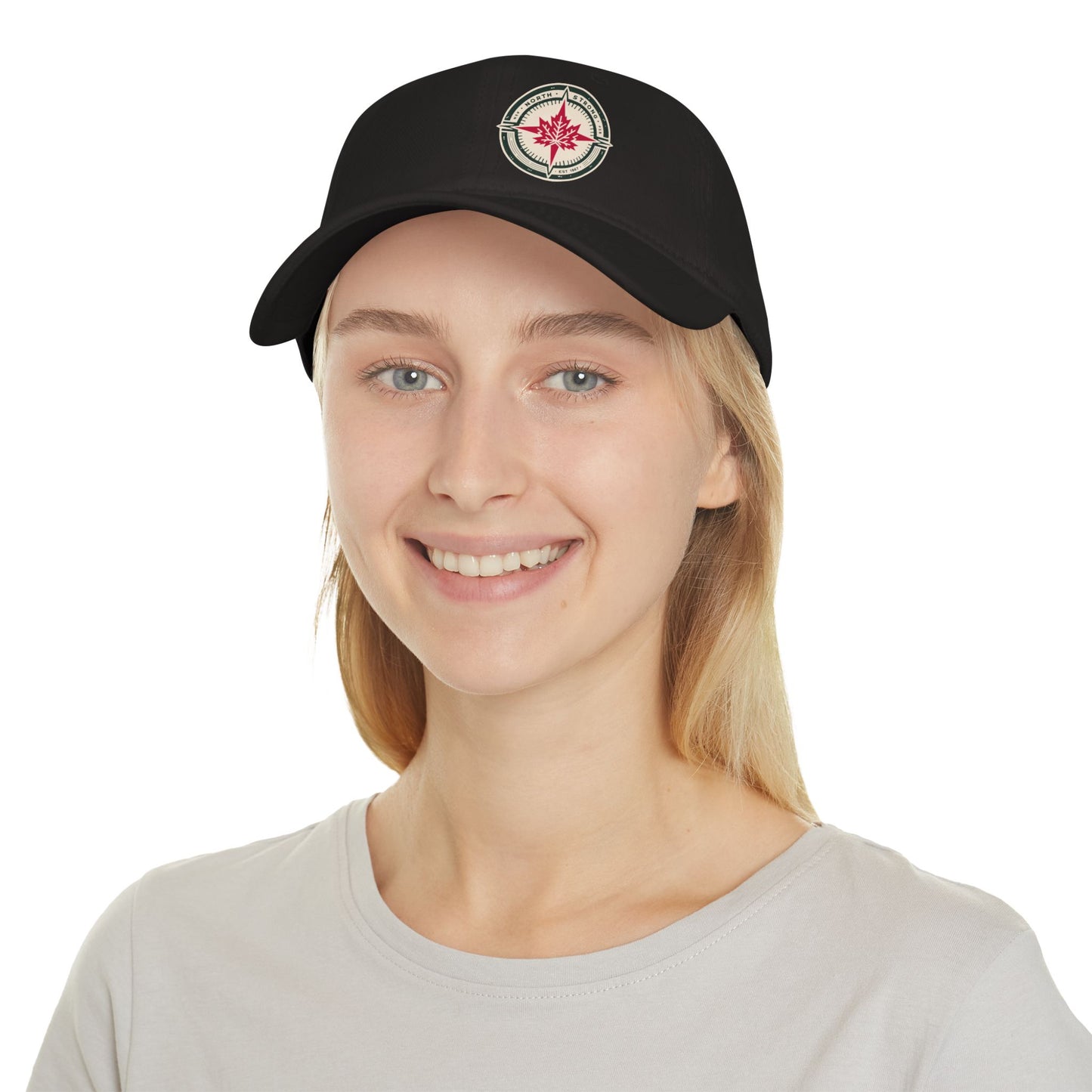Casquette de baseball élégante « North Strong » avec motif boussole – Chapeau tendance