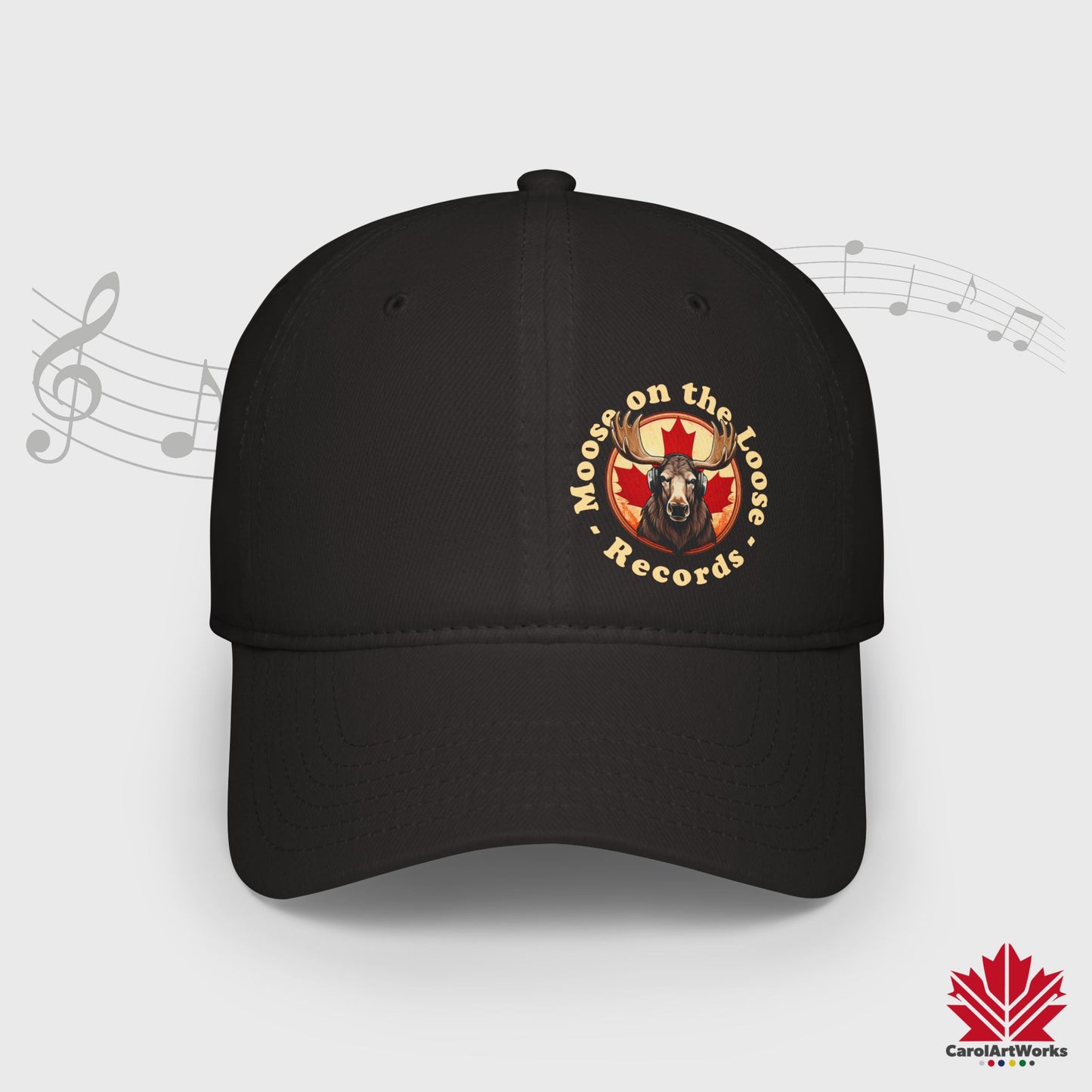 "Moose on the Loose Records" Baseball Cap - Perfect Gift for Music Lovers