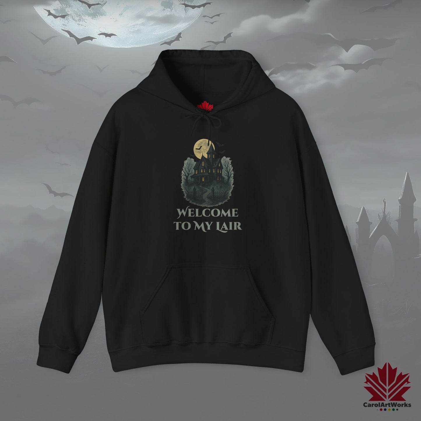 Welcome To My Lair – Halloween Hoodie | Witchy Haunted House Vibes