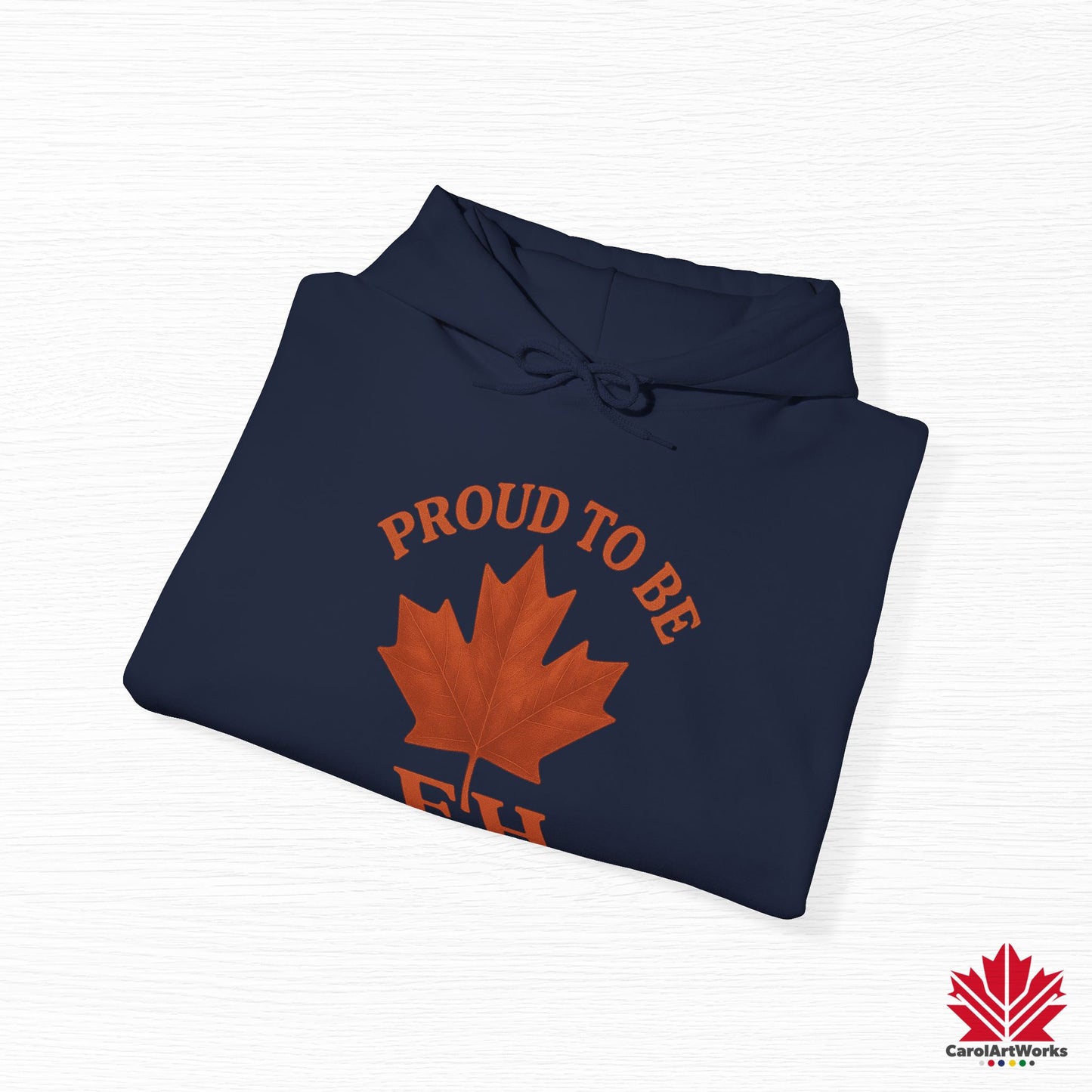 Fier d'être EH – Sweat à capuche confortable avec Maple Attitude