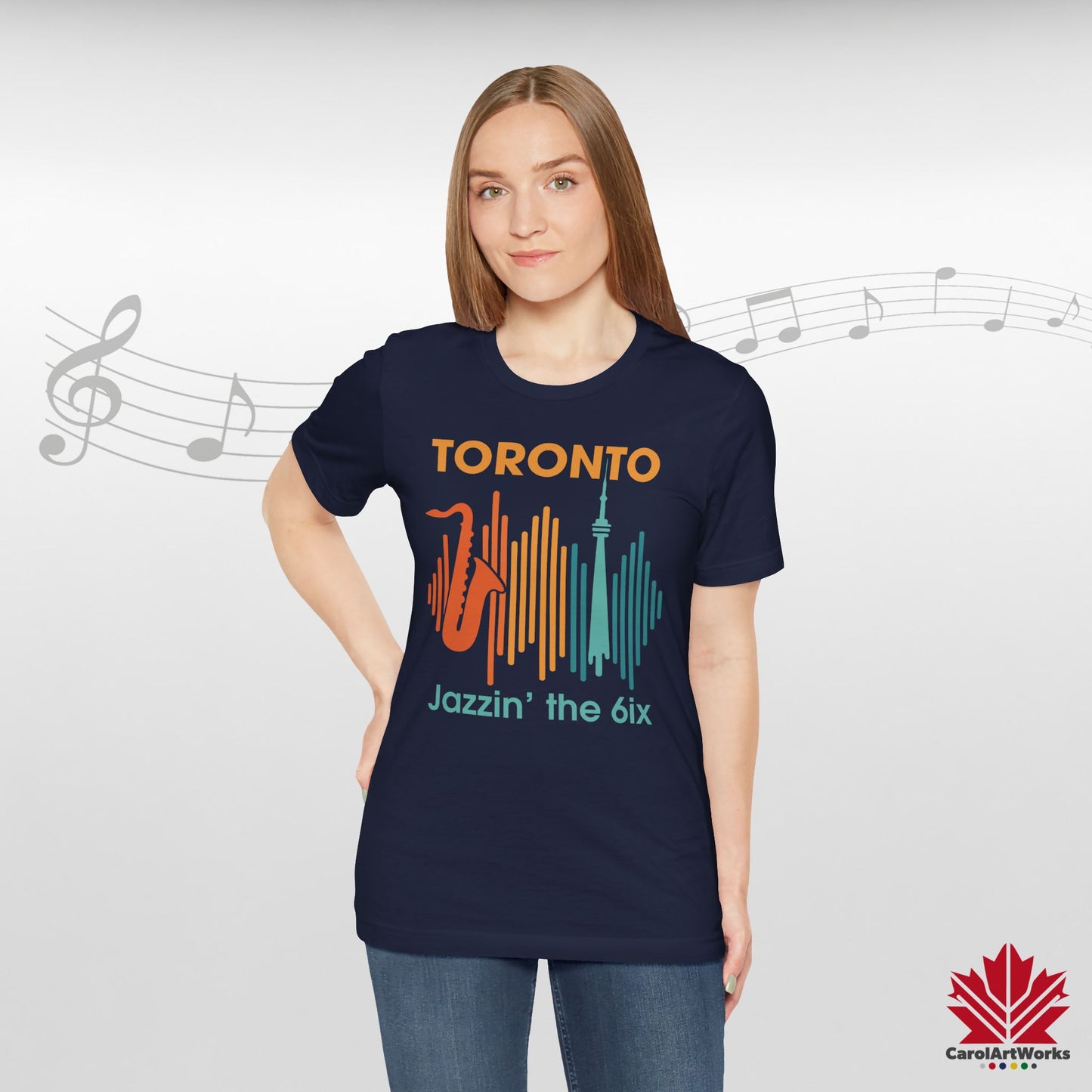 Toronto Jazzin' the 6ix – T-shirt haut de gamme pour un rythme urbain fluide