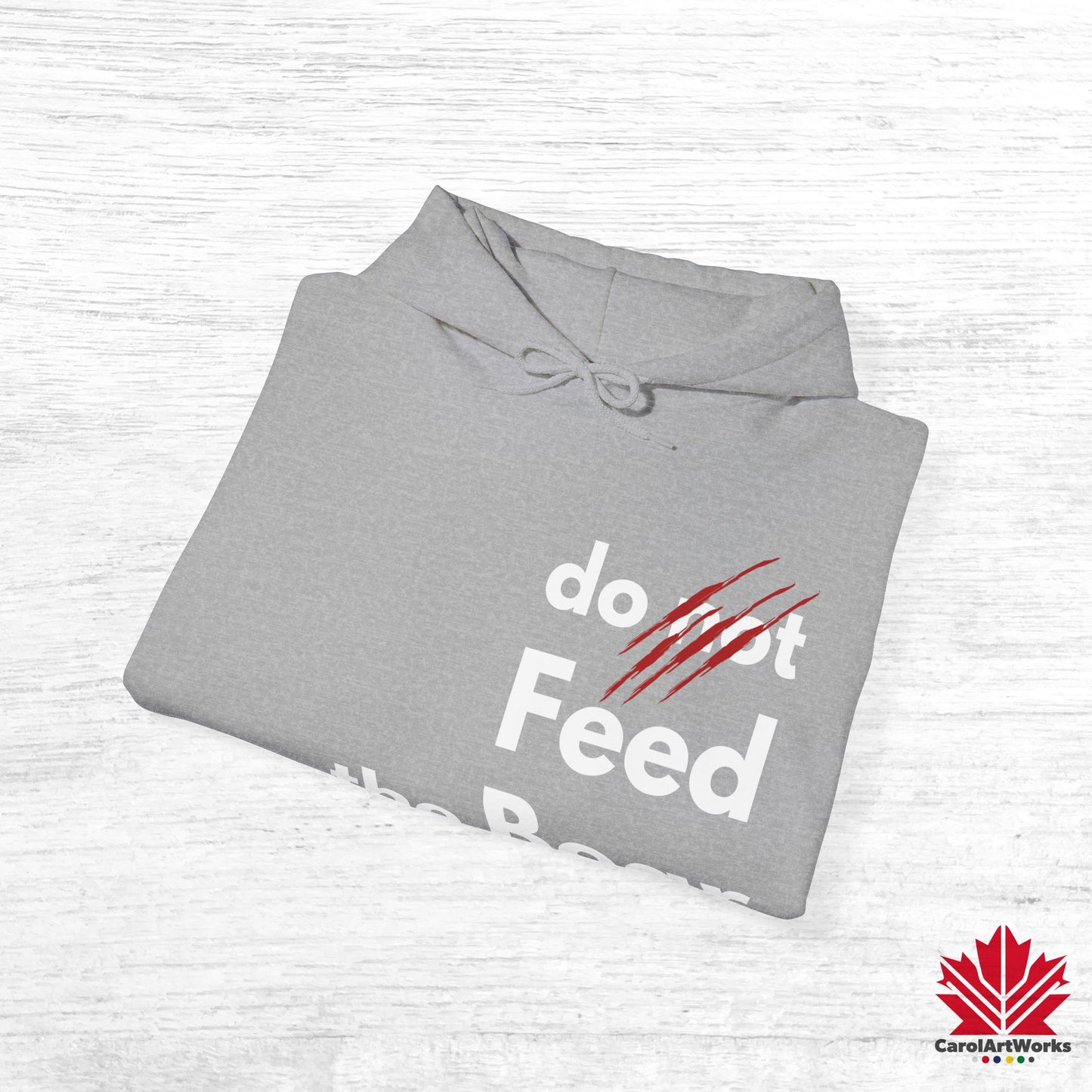 Funny “Do Not Feed the Bear” Unisex Hoodie – Perfect for Outdoor Lovers