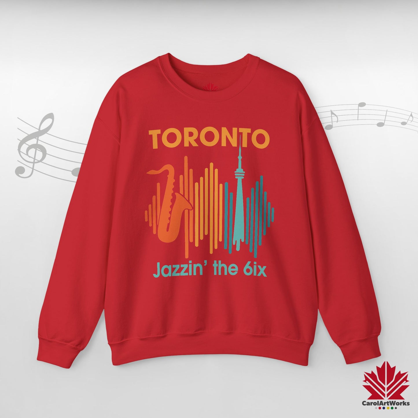 Toronto Jazzin' the 6ix – Pull ras du cou confortable pour les balades sonores nocturnes
