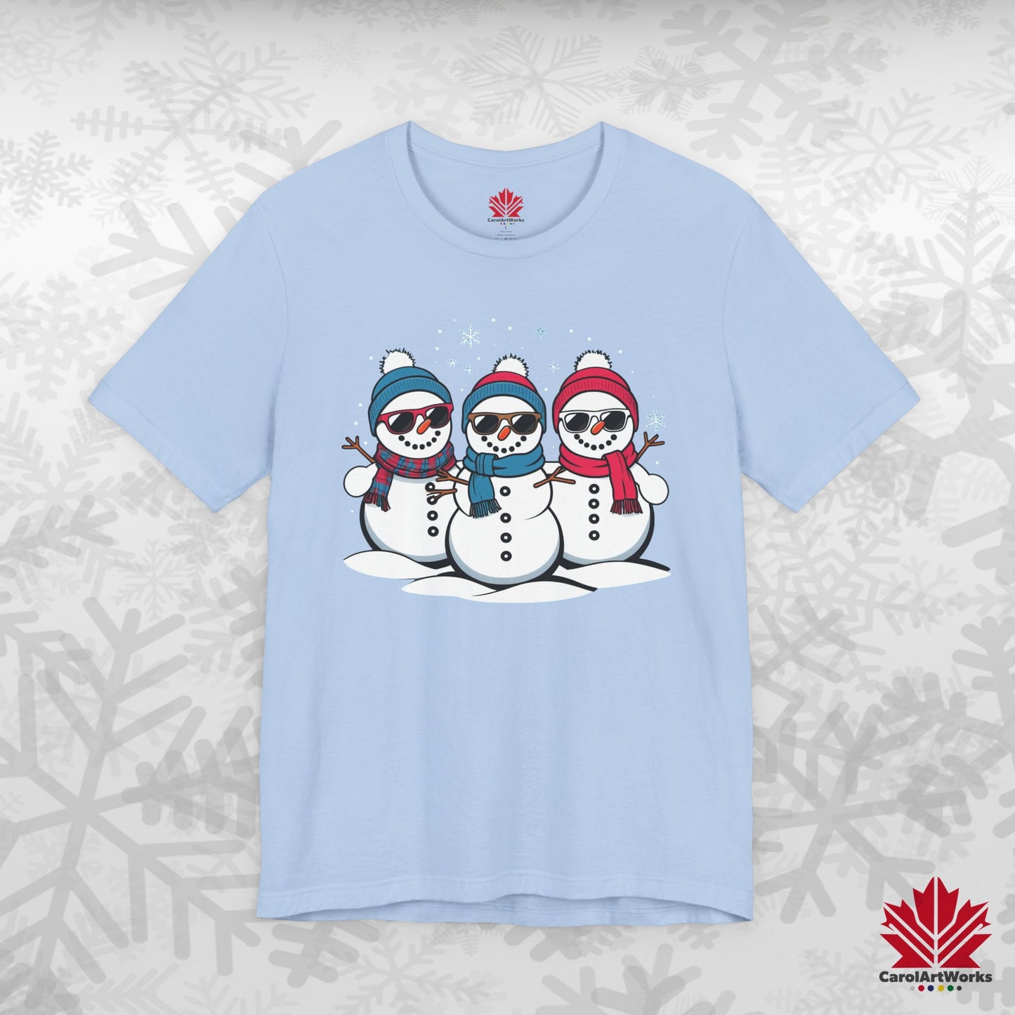 Cool Snow Squad | Funny Snowman Christmas Shirt | Matching Family Tee – Canadian-Made, Premium Cotton