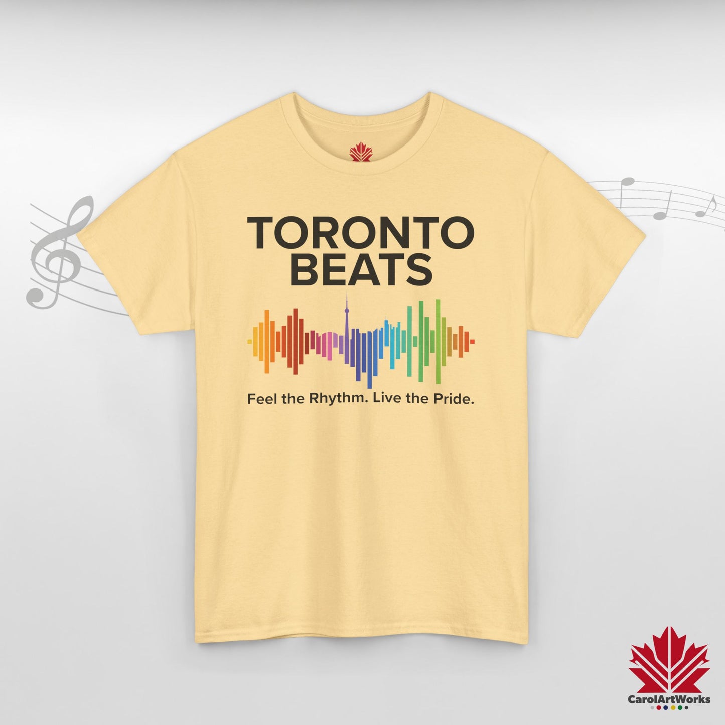 Toronto Beats Classic Cotton Tee – Where Pride Meets Pulse.