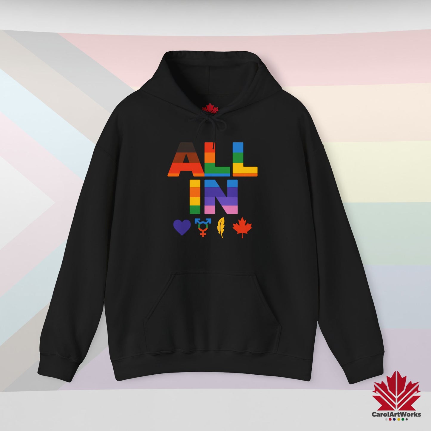 TOUT EN Cœur. Voix. Fierté. - Sweat à capuche Fierté chaud et confortable