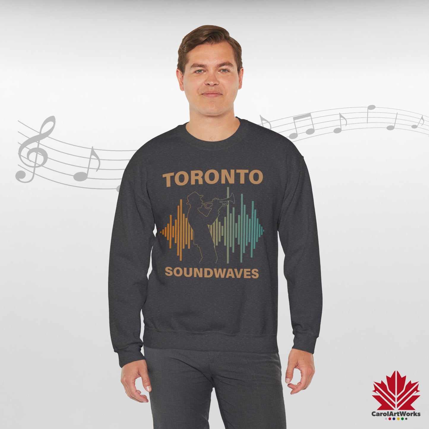 Sweat-shirt Toronto Soundwaves – Ambiance centre-ville, chaleur toute la journée