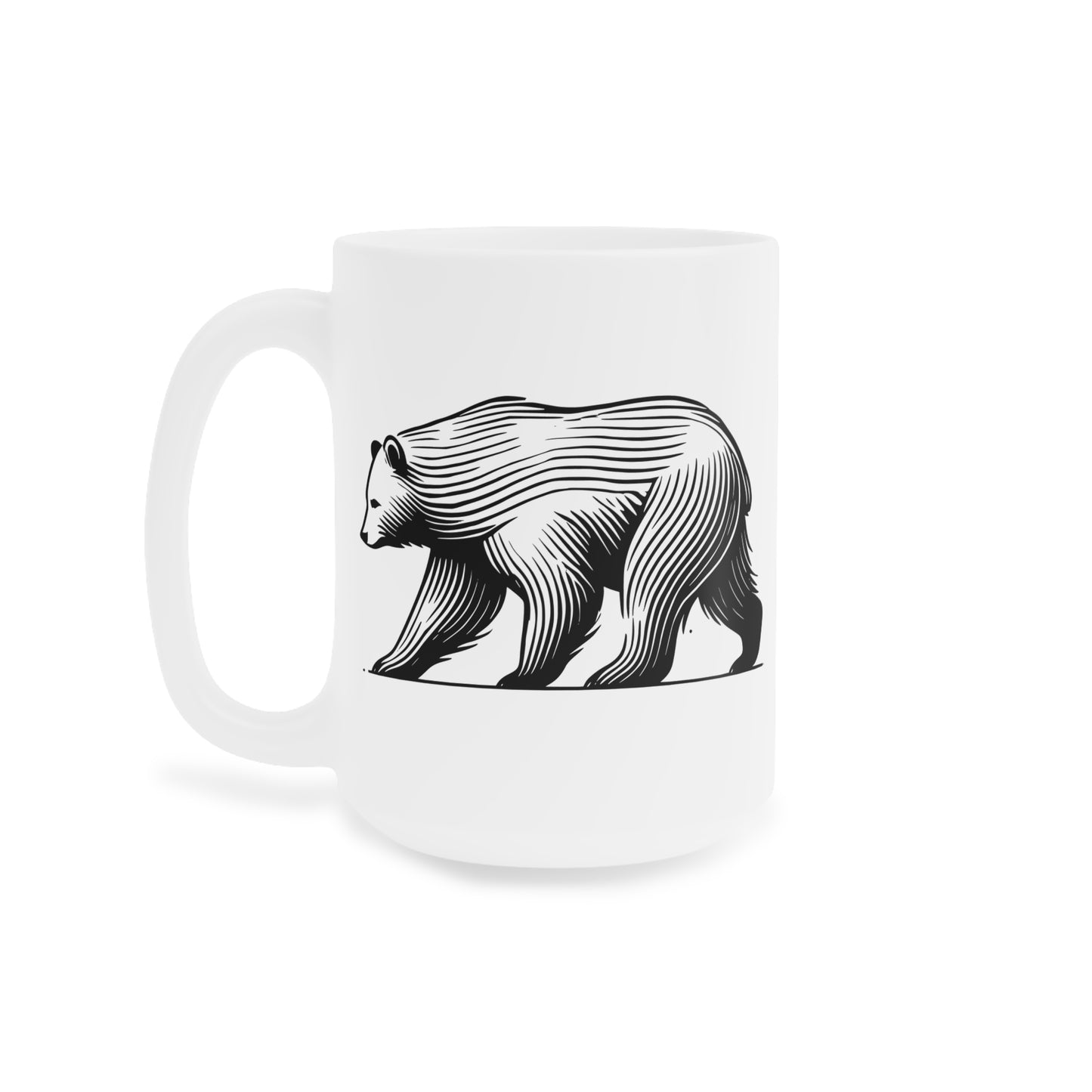 scandinavian minimalistic BEAR - Ceramic Mugs (11oz\15oz\20oz)