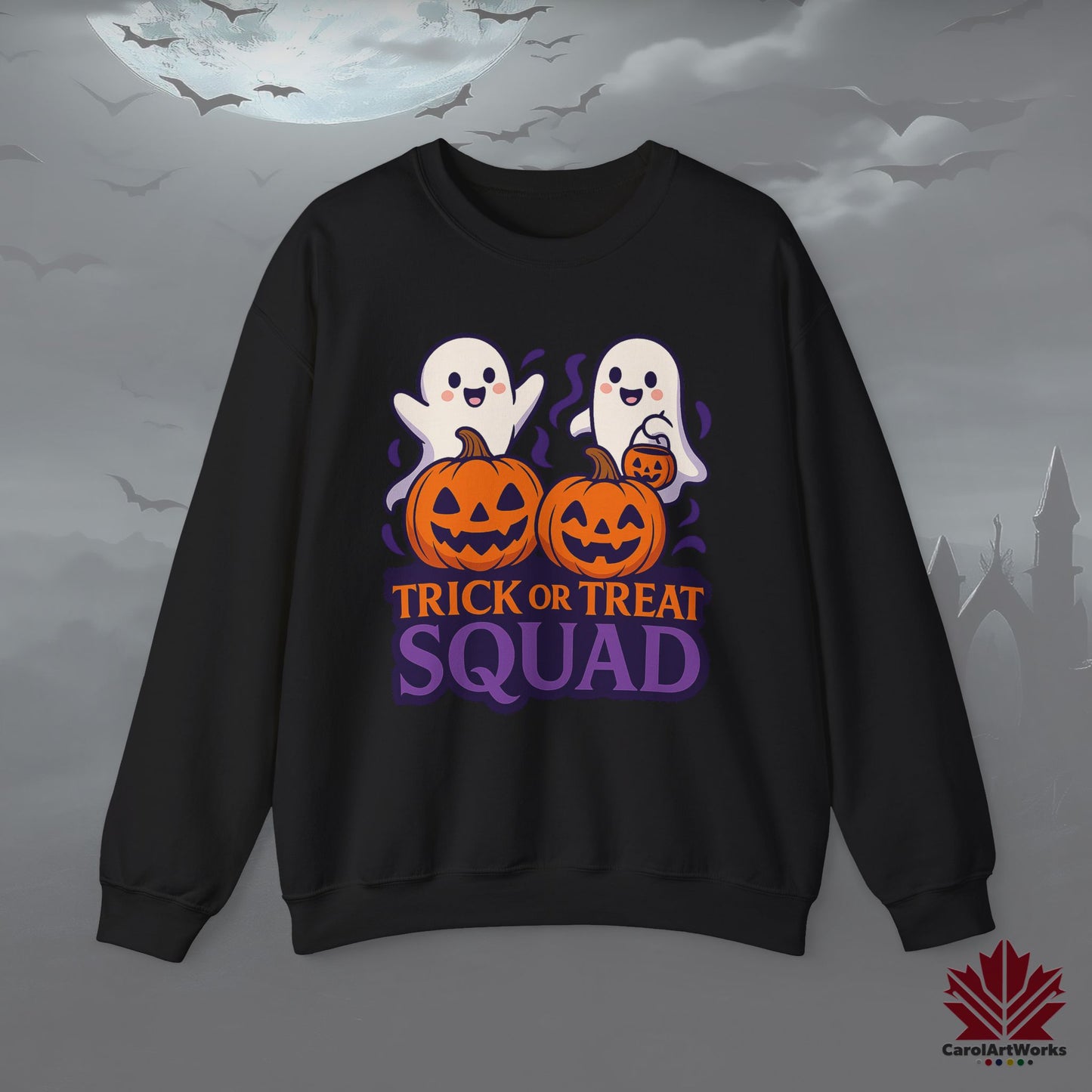 Trick or Treat Squad – Spooky Sweatshirt for Friends & Family