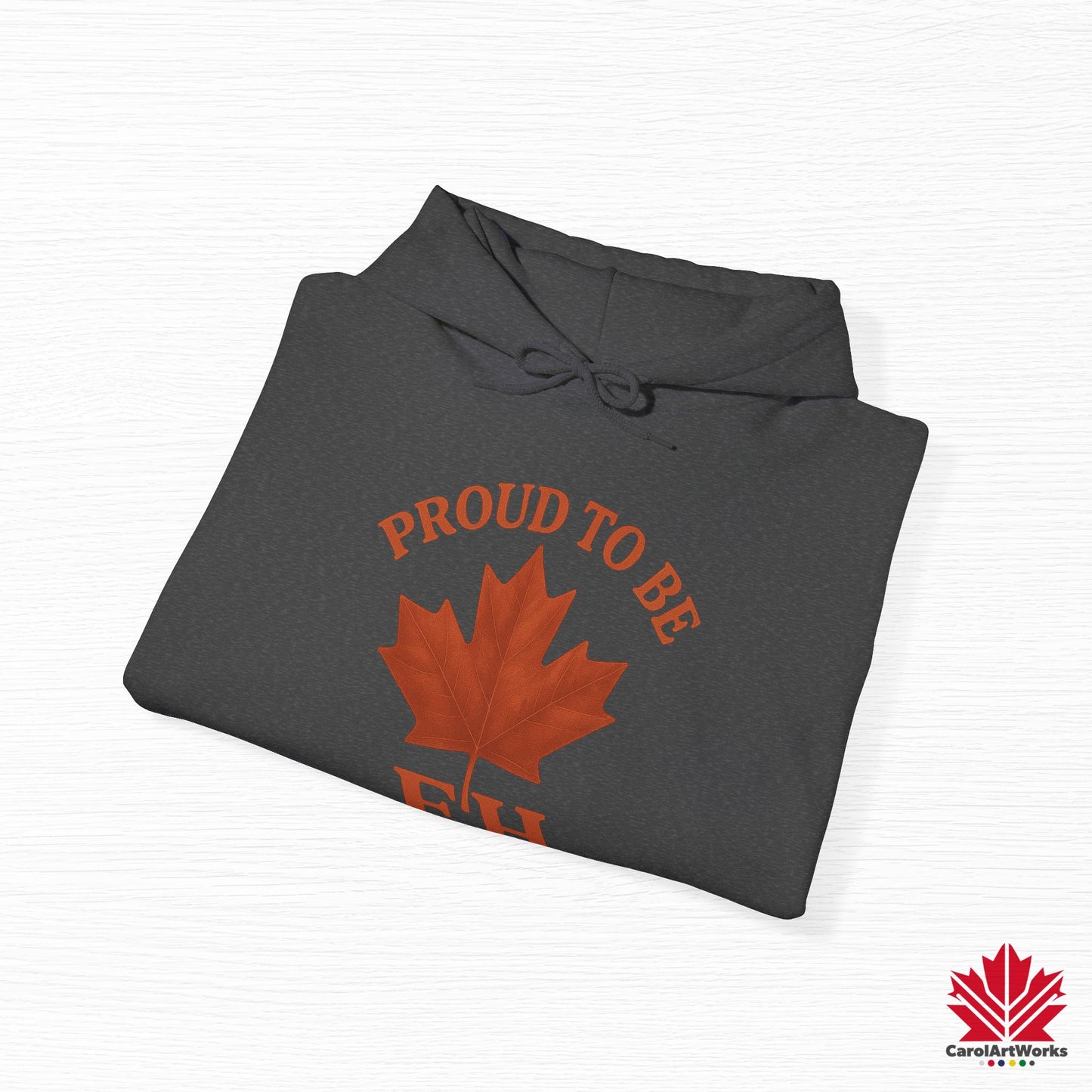 Fier d'être EH – Sweat à capuche confortable avec Maple Attitude